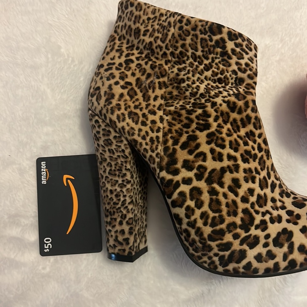 Leopard Suede Bootie - Picture 4 of 4